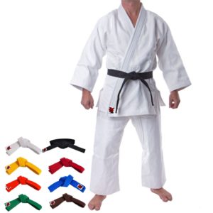 705 beli judo kimono za odrasle sa pojasom